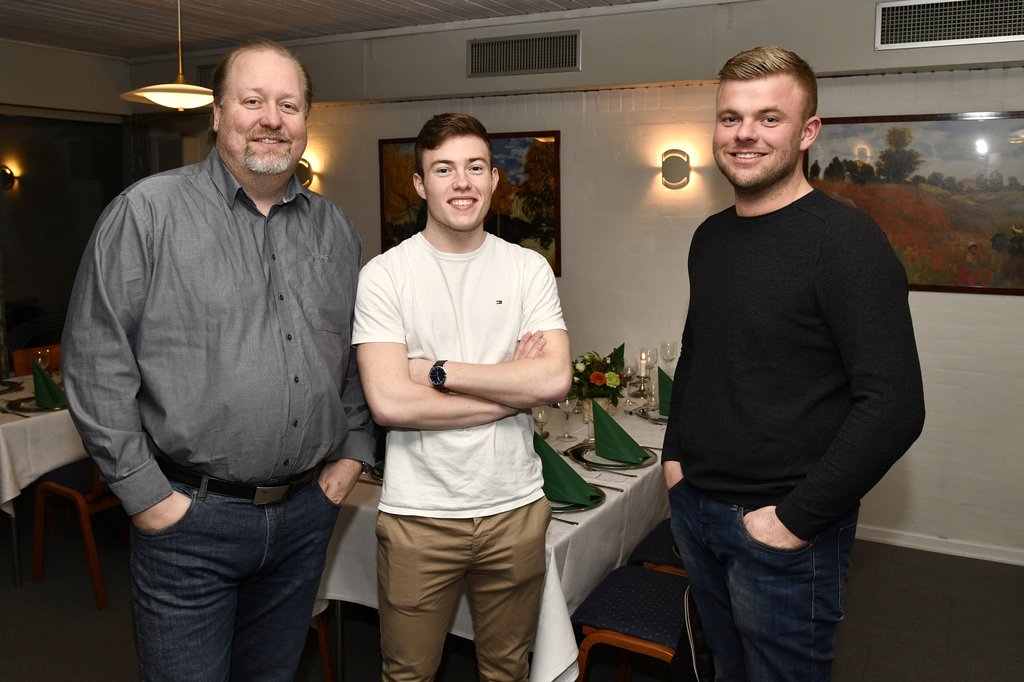 Lars Brix Magnussen, Sebastian Magnussen og Marco Gersager fortalte om deres engagement i den tyske ADAC Opel Rallye Cup, hvor de stiller op med to Opel ADAM cup-biler
(Foto: Michael Eisenberg)